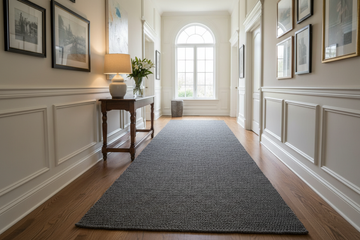 actually put the carpet in the hallway of a home