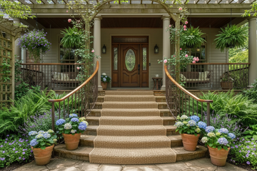 add a sisal carpet from my website as a stair runner to this